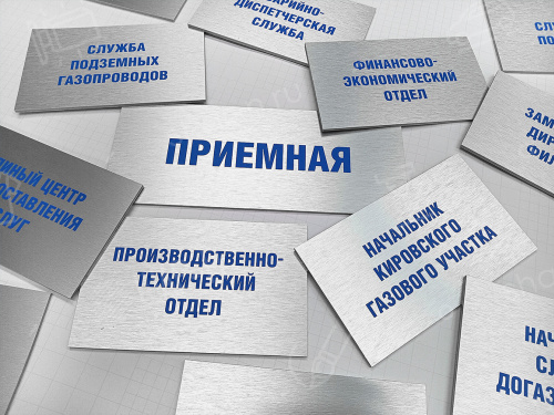 Интерьерные таблички